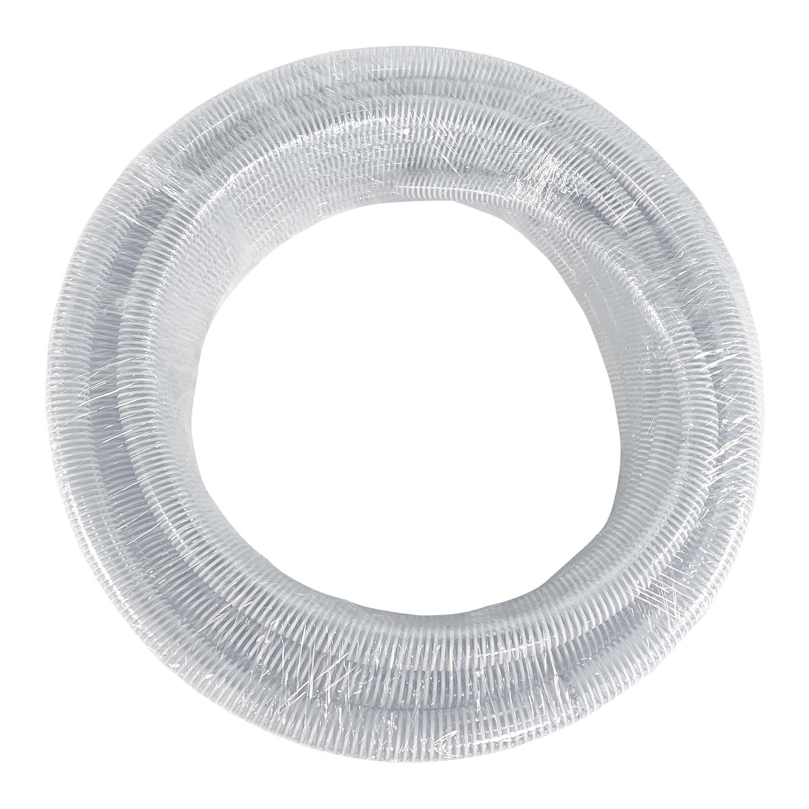 Gloxco 1" ID Clear PVC Suction Hose, 75 PSI, 100' Length