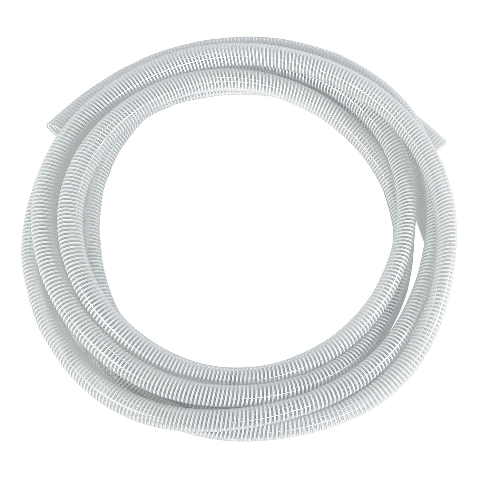 Gloxco 1" ID Clear PVC Suction Hose, 75 PSI, 30' Length