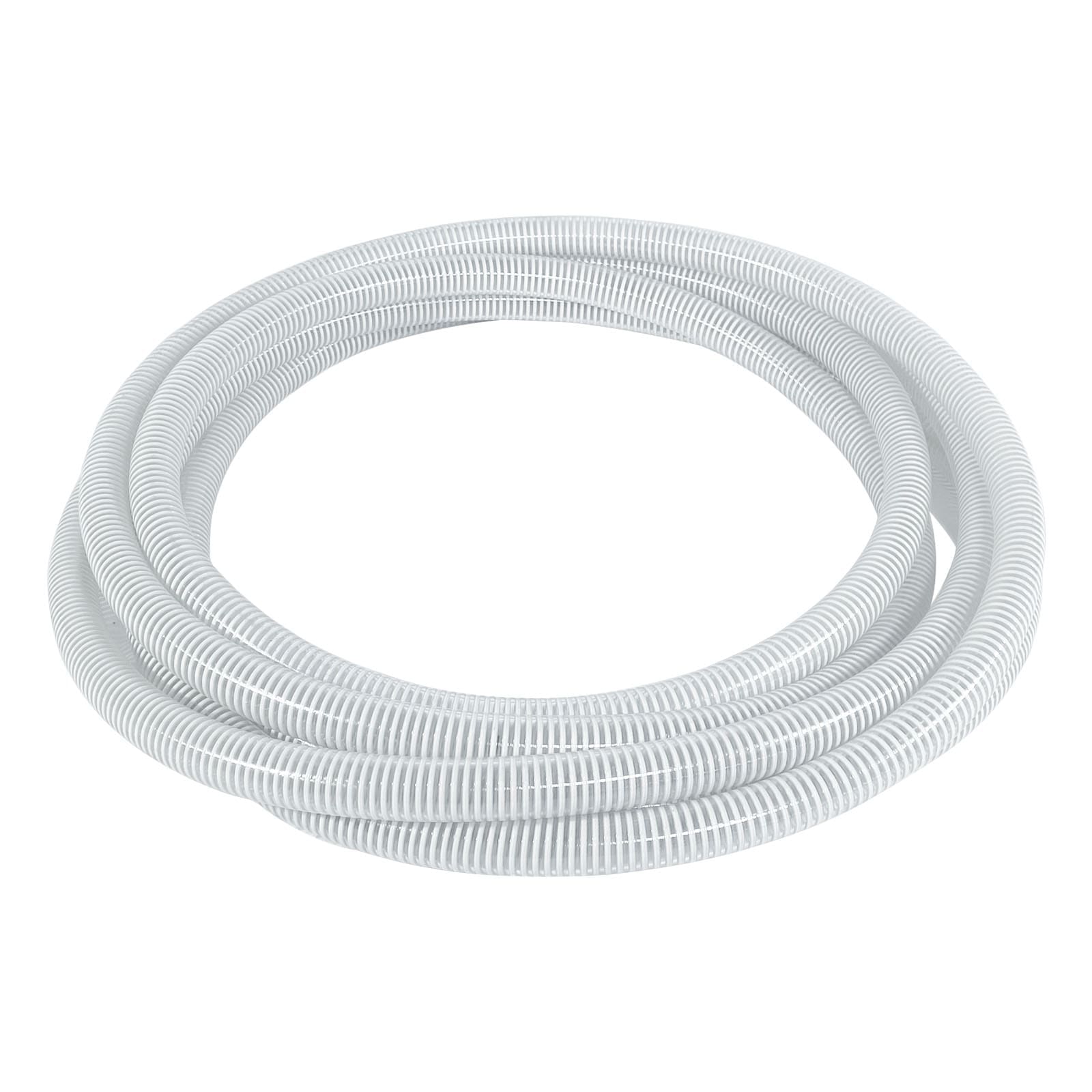 Gloxco 1" ID Clear PVC Suction Hose, 75 PSI, 30' Length
