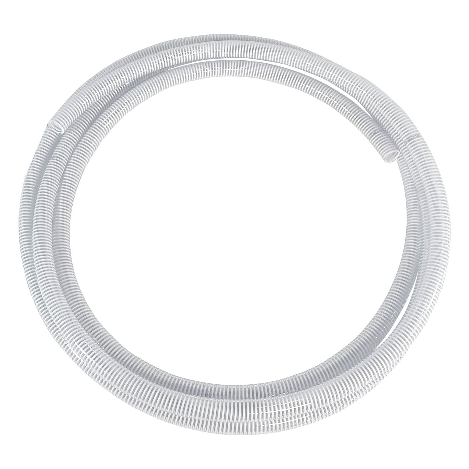 Gloxco 1-1/4" ID Clear PVC Suction Hose, 75 PSI, 30' Length