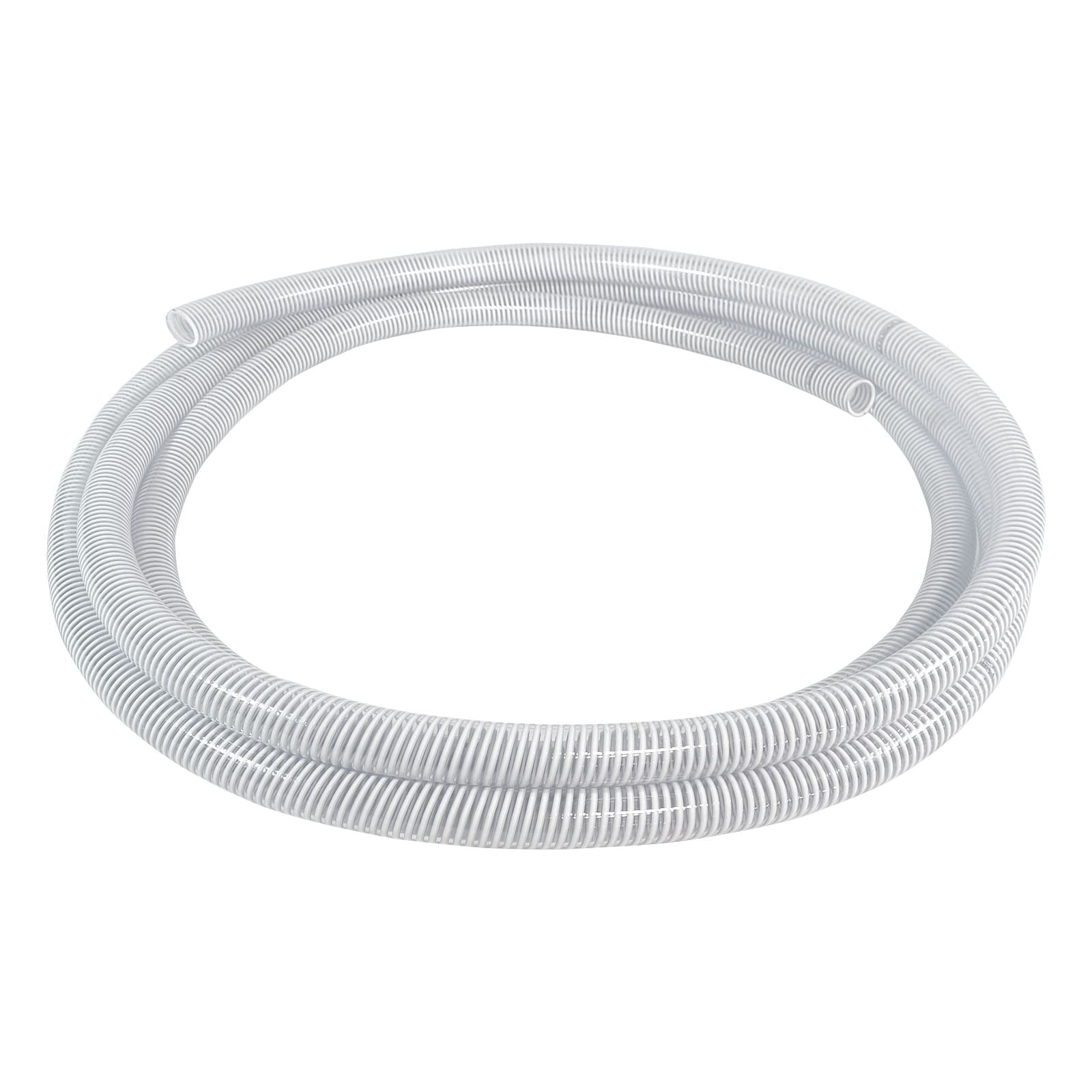Gloxco 1-1/4" ID Clear PVC Suction Hose, 75 PSI, 30' Length