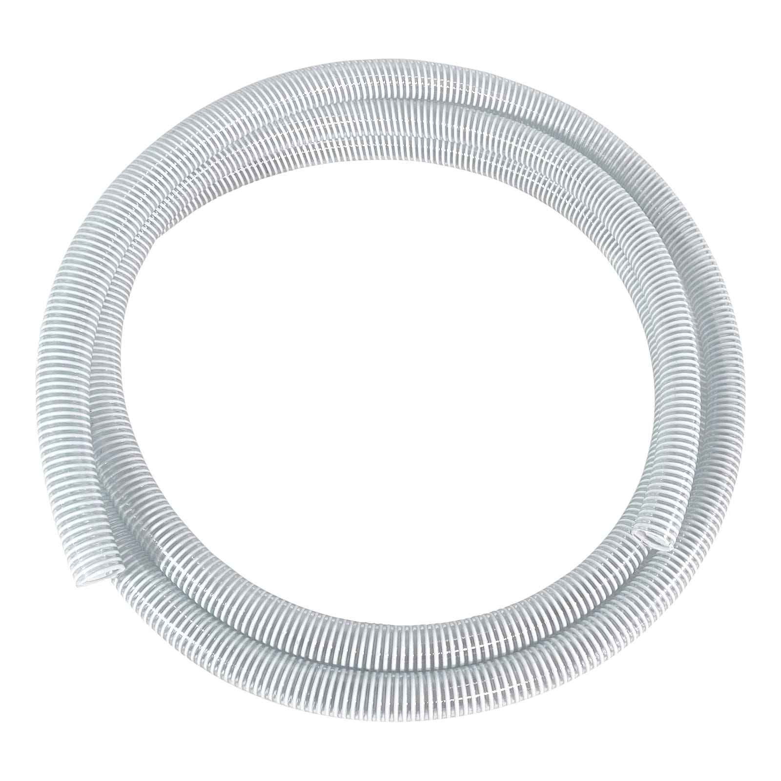 Gloxco 1-1/2" ID Clear PVC Suction Hose, 65 PSI, 20' Length