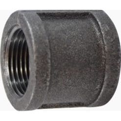 3" Pipe Fitting Coupling, 150# Black Malleable Iron, Female NPT Threads