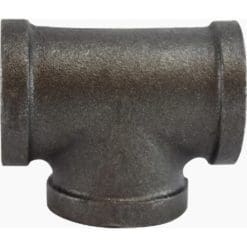 1-1/2" Pipe Fitting Tee, 150# Black Malleable Iron, Female NPT Threads