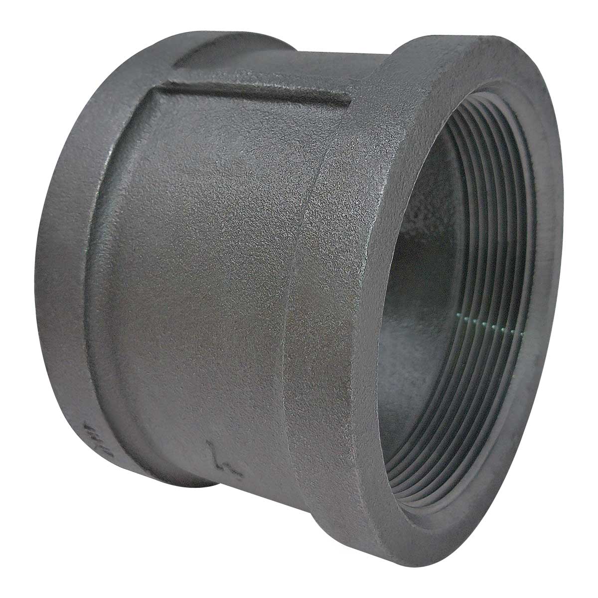 4" Pipe Fitting Coupling, 150# Black Malleable Iron, Female NPT Threads - Image 5