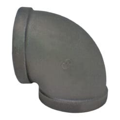 3" Pipe Fitting Elbow, 3" Female NPT x 3" Female NPT, 90 Degree, 150# Black Malleable Iron