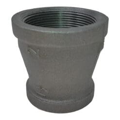 2" x 1-1/2" Pipe Fitting, Reducing Coupling, 2" x 1-1/2" Female NPT, 150# Black Malleable Iron