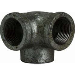 1/2" Pipe Fitting Side Outlet Elbow, 150# Black Malleable Iron, Female NPT Threads