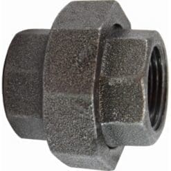 4" Pipe Fitting Union, 150# Black Malleable Iron, Female NPT Threads