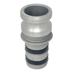 Anti-Leak Cam and Groove Fitting, Type E, Aluminum, 2" Male Camlock Adapter x 2" Hose Shank (CAM-20-ELF-AL)