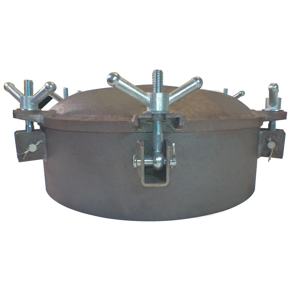 Gloxco 21" Manway Assembly, 6" Neck, Unpainted Carbon Steel - Image 2