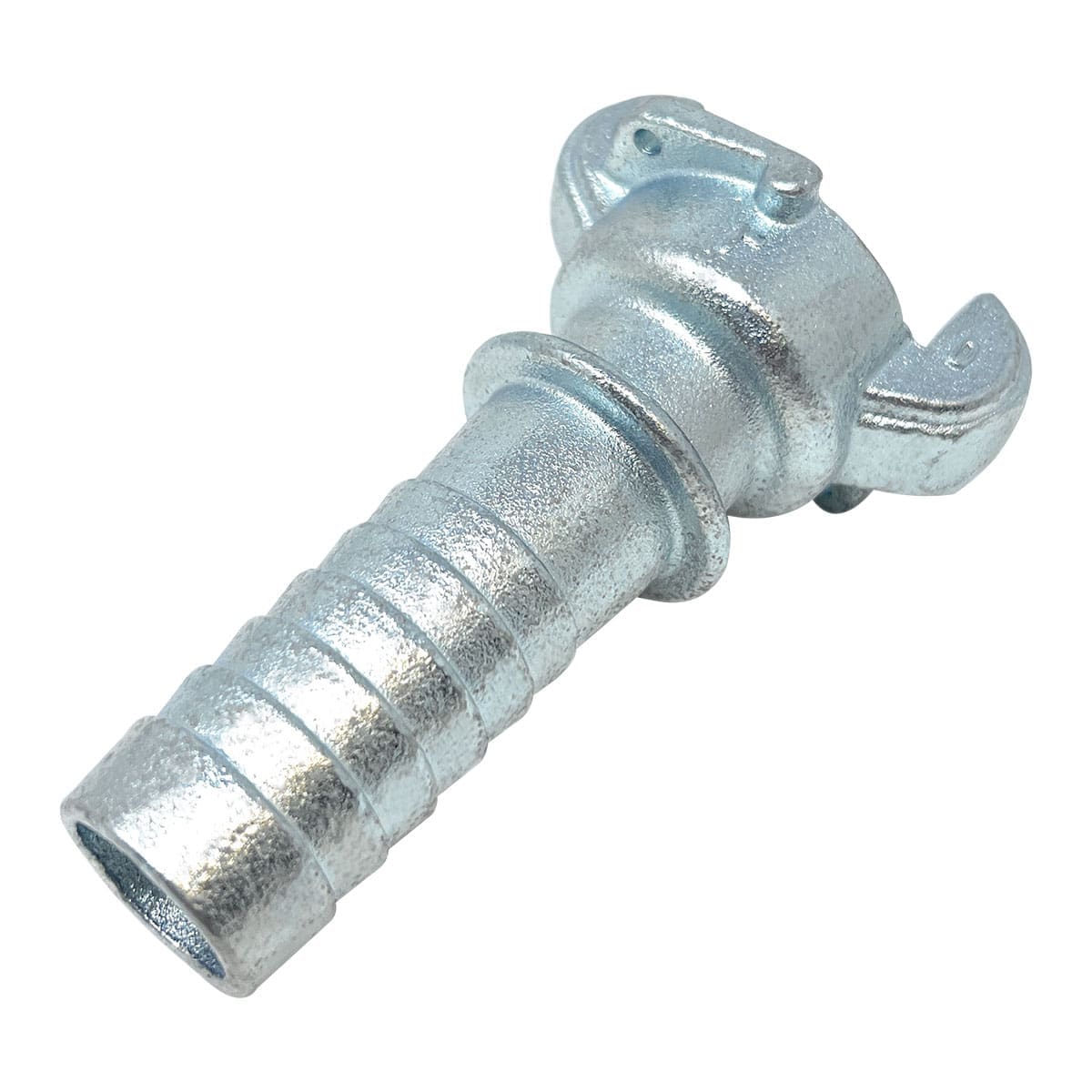 Universal Quick Connect Coupling - Crowfoot Fitting, 1", Hose Shank, Ductile Iron (UQC-H-100-DI)