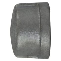 1/4" Pipe Fitting Cap, 150# Galvanized Malleable Iron, Female NPT Threads