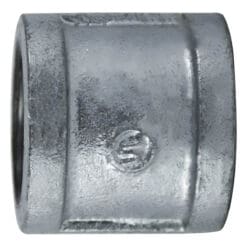 4" Pipe Fitting Coupling, 150# Galvanized Malleable Iron, Female NPT Threads