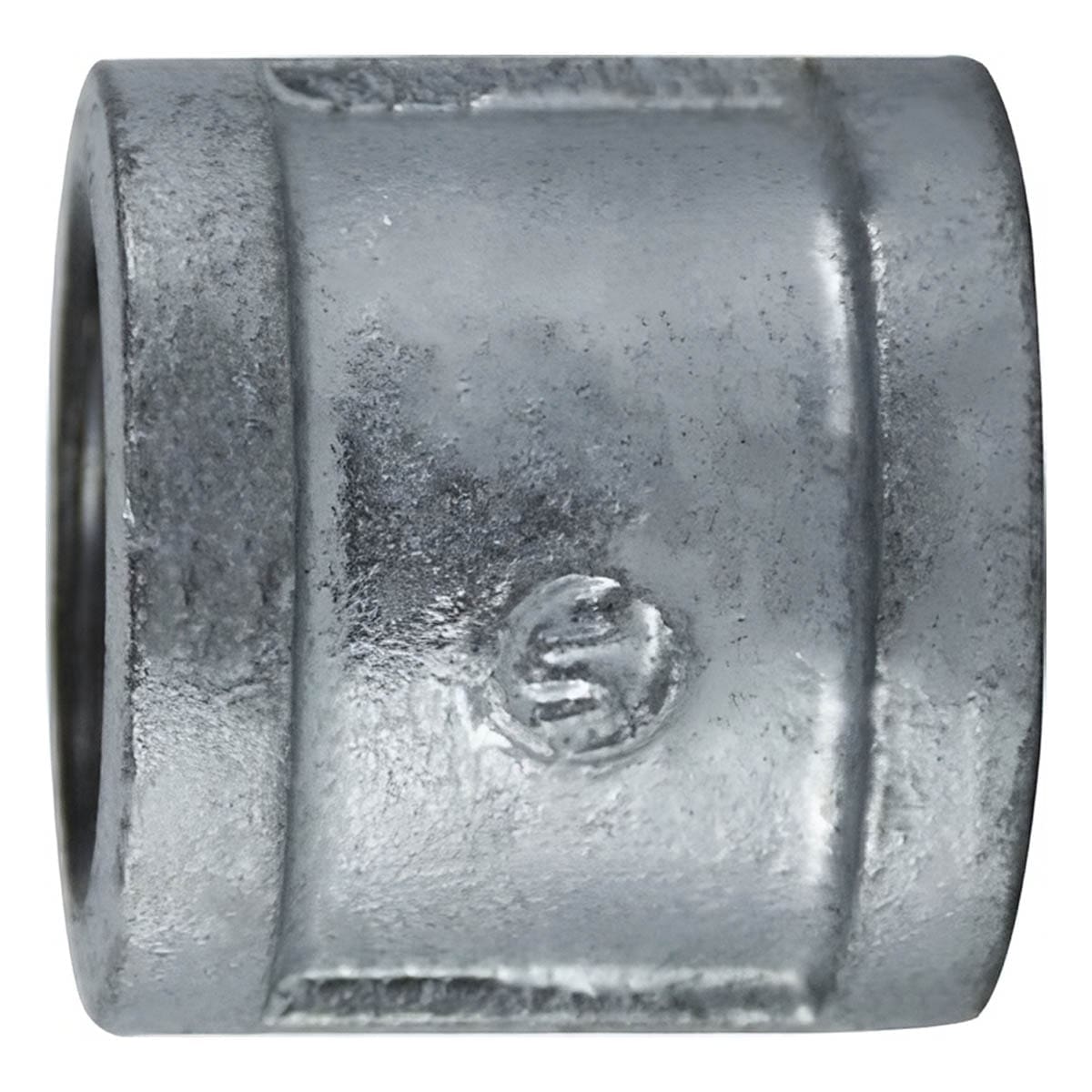 2-1/2" Pipe Fitting Coupling, 150# Galvanized Malleable Iron, Female NPT Threads
