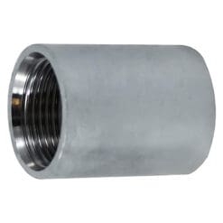 1/4" Pipe Fitting Merchant Coupling, 150# Galvanized Malleable Iron, Female NPT Threads