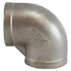 1" Pipe Fitting Elbow, 1" Female NPT x 1" Female NPT, 90 Degree, 150# 304 Stainless Steel