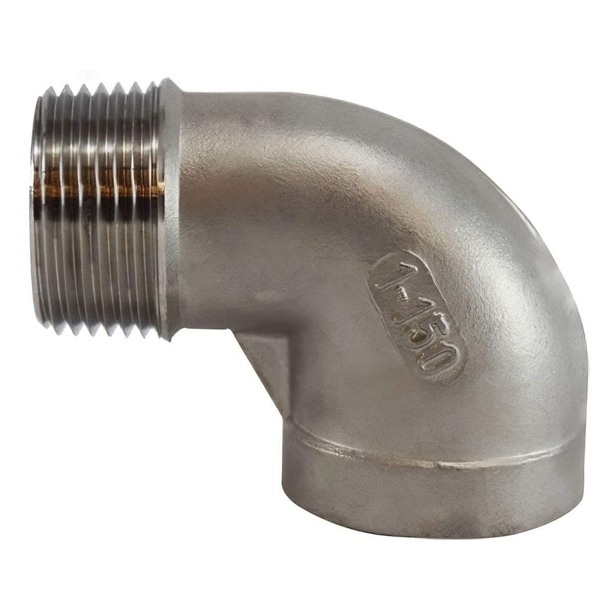 3/8" Pipe Fitting Street Elbow, 3/8" Female NPT x 3/8" Male NPT, 90 Degree, 150# 316 Stainless Steel
