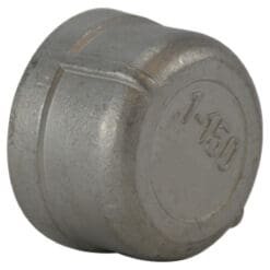 1-1/4" Pipe Fitting Cap, 150# 316 Stainless Steel, Female NPT Threads