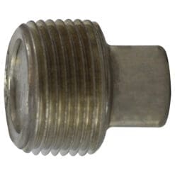 1/8" Pipe Fitting Solid Square Head Plug, 1/8" Male NPT x Solid Square Head Plug, 150# 316 Stainless Steel