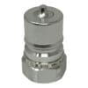 3/4" Hydraulic Quick Release Coupling, Series B, 3/4" Male Plug x 3/4" Female Threads, Galvanized Steel