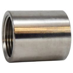3" Pipe Fitting Outside Diameter Machine Coupling, 150# 304 Stainless Steel, Female NPT Threads