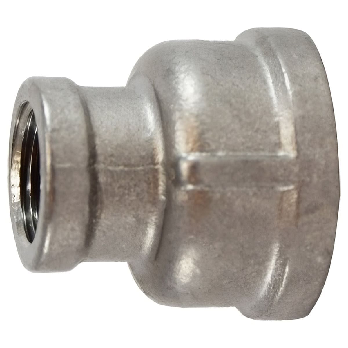1" x 3/4" Pipe Fitting, Reducing Coupling, 1" x 3/4" Female NPT, 150# 304 Stainless Steel