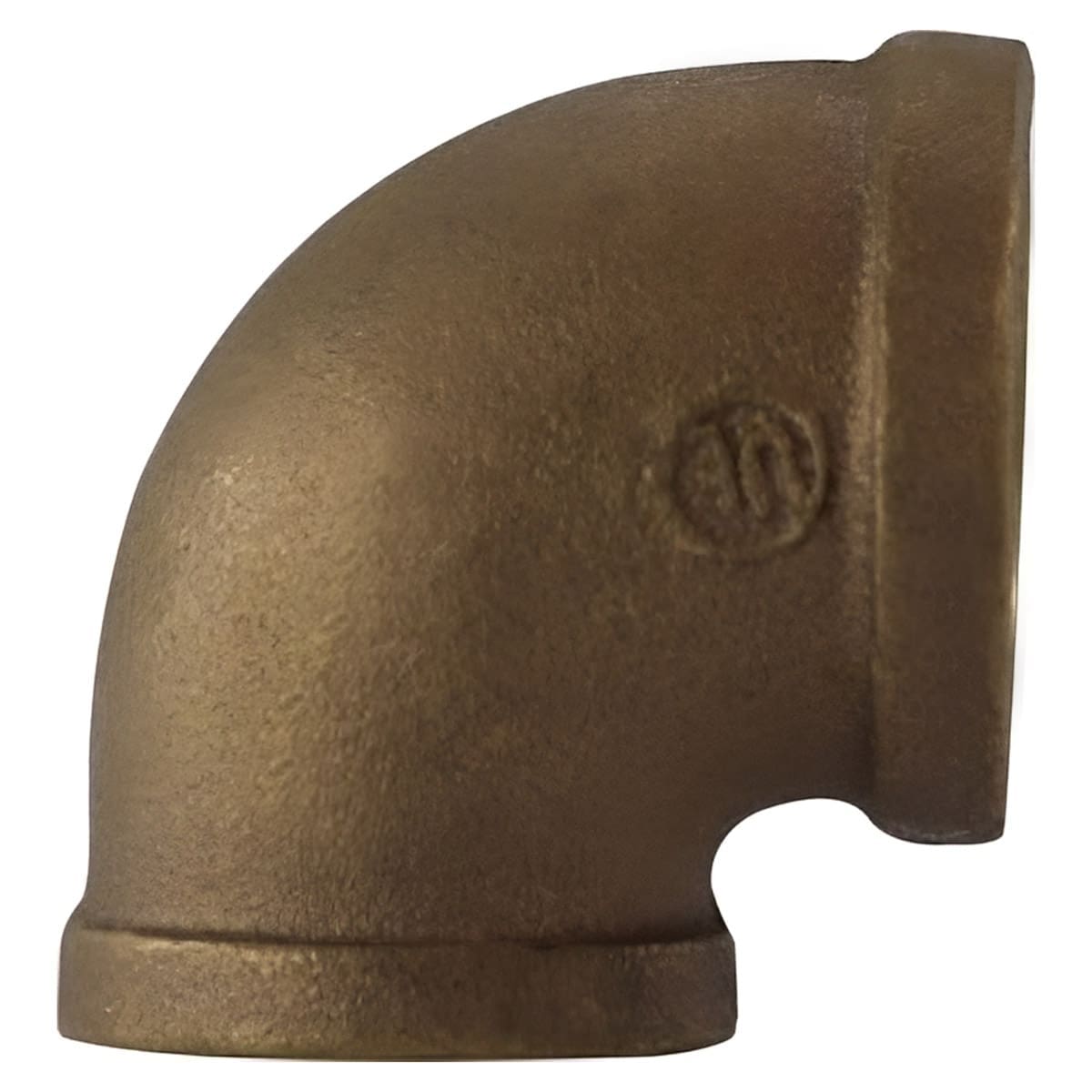 3/4" X 3/8" Pipe Fitting Elbow, 3/4" Female NPT x 3/8" Female NPT, 90 Degree, 125# Bronze