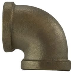 3/4" Pipe Fitting Elbow, 3/4" Female NPT x 3/4" Female NPT, 90 Degree, 125# Lead Free Bronze