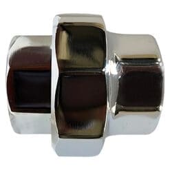 1/8" Pipe Fitting Union, 125# Chrome Plated Brass, Female NPT Threads