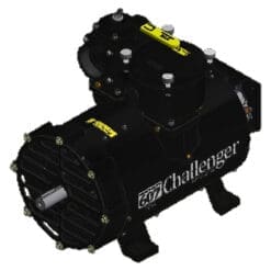 NVE 607 PRO Challenger Vacuum Pump, Clockwise Rotation, Top Valve, Fan Cooled (NVE-100-607P-FD)