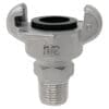 Universal Quick Connect Coupling - Crowfoot Fitting, 1/2", Male NPT, Stainless Steel (UQC-M-050-SS)