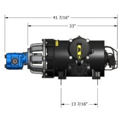 NVE 607 PRO Challenger Vacuum Pump, Counter Clockwise Rotation, Side Valve, Fan Cooled, Hydraulic Motor Drive (NVE-117-607AP-HYD-AFS)