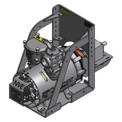 NVE 607 PRO Challenger Vacuum Pump Stand Complete Package, Clockwise Rotation, Top Valve, Fan Cooled, Angle Drive Adapter (NVE-117-607P-001-FD)