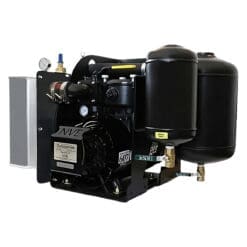 NVE 607 PRO Challenger Vacuum Pump Max Package, Clockwise Rotation, Top Valve, Fan Cooled, Angle Drive Adapter, Pump Stand Complete Package, All Muffler Package (NVE-117-607P-MAX-FD)