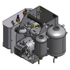 NVE 607 PRO Challenger Vacuum Pump Max Package, Clockwise Rotation, Top Valve, Fan Cooled, Angle Drive Adapter, Pump Stand Complete Package, All Muffler Package (NVE-117-607P-MAX-FD)
