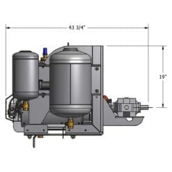 NVE 607 PRO Challenger Vacuum Pump Max Package, Clockwise Rotation, Top Valve, Fan Cooled, Angle Drive Adapter, Pump Stand Complete Package, All Muffler Package (NVE-117-607P-MAX-FD)