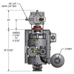 NVE 607 PRO Challenger Vacuum Pump Muffler Package, Clockwise Rotation, Top Valve, Fan Cooled, Angle Drive Adapter, Pump Stand Complete Package (NVE-117-607P-MUF-FD)