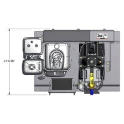 NVE 304 Challenger Vacuum Pump Engine Drive Package, Counter Clockwise Rotation, Top Valve, Top of Frame Mount (NVE-117-EDR-304-1)