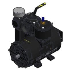 NVE 887 PRO Challenger Vacuum Pump, Clockwise Rotation, Top Valve, Fan Cooled (NVE-103-887P-FD)