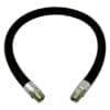 1" Hydraulic Hose Assembly, Compact Double Wire Braid, Male NPT Straight x Male NPT Straight, 3000 PSI, 48" Length