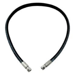 1/4" Hydraulic Hose Assembly, Double Wire Braid, Female JIC Straight Swivel x Female JIC Straight Swivel, 5800 PSI, 48" Length