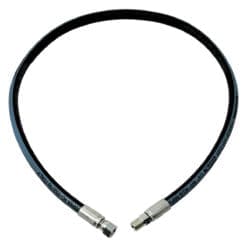 1/4" Hydraulic Hose Assembly, Double Wire Braid, Female JIC Straight Swivel x Male NPT Straight, 5800 PSI, 48" Length