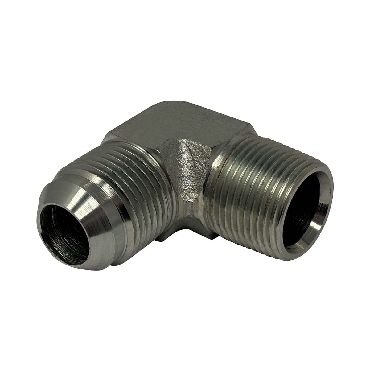 Hydraulic Adapter, 3/4" Male JIC x 3/4" Male NPT, 90 Degree Elbow (2501-12-12)